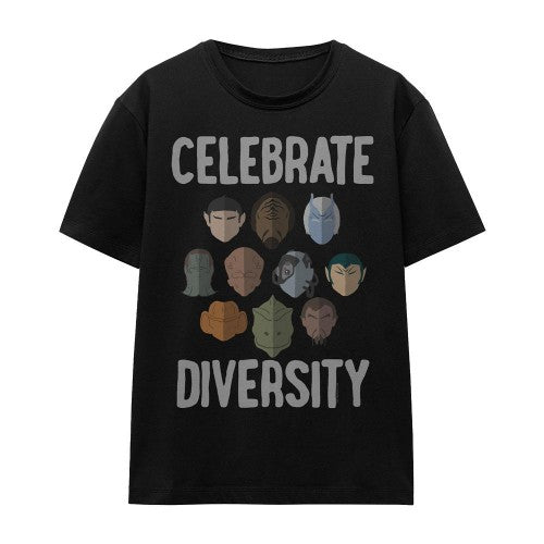 Front - Star Trek Unisex Adult The Celebrate Diversity T-Shirt