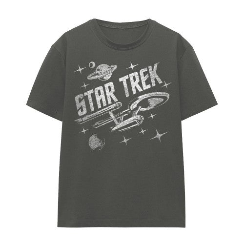 Front - Star Trek Unisex Adult Through Space T-Shirt