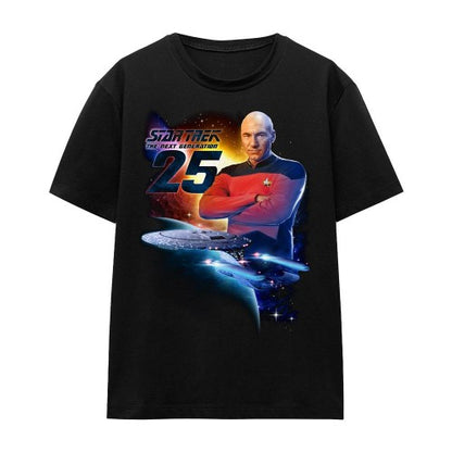 Front - Star Trek Unisex Adult The Next Generation 25 T-Shirt