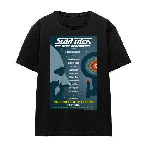 Front - Star Trek Unisex Adult The Next Generation Season 1 Episode 1 T-Shirt