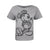 Front - Disney Womens/Ladies Mickey Mouse Sketch Marl T-Shirt