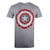 Front - Captain America Mens Shattered Logo Marl T-Shirt