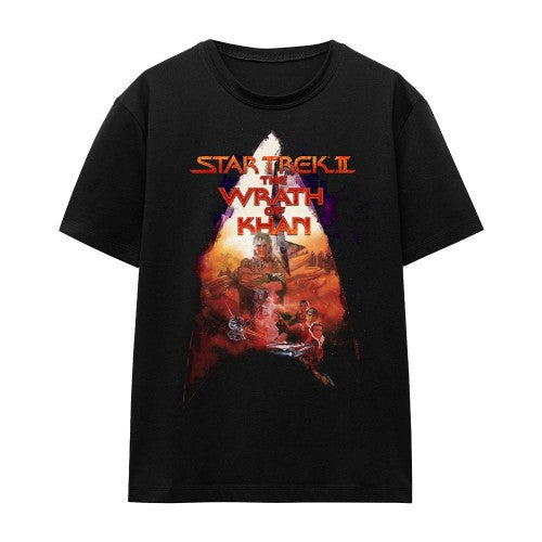 Front - Star Trek Unisex Adult The Wrath of Khan Poster T-Shirt