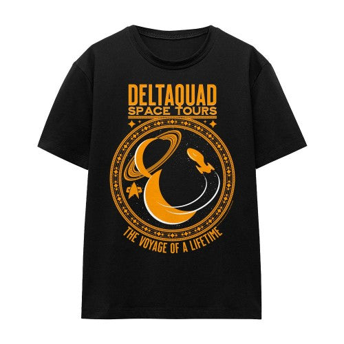 Front - Star Trek Voyager Unisex Adult Space Tours T-Shirt