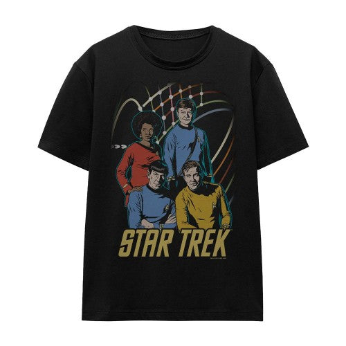 Front - Star Trek Unisex Adult Warp Factor 4 T-Shirt