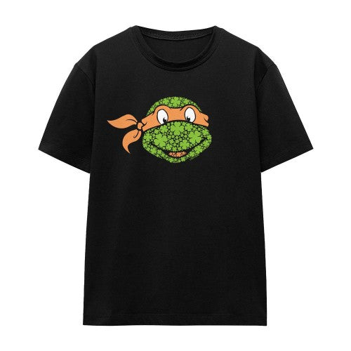 Front - Teenage Mutant Ninja Turtles Unisex Adult Michelangelo Clover St Patricks Day T-Shirt