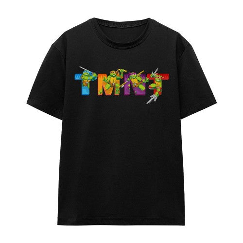 Front - Teenage Mutant Ninja Turtles Unisex Adult Arcade Main Screen T-Shirt
