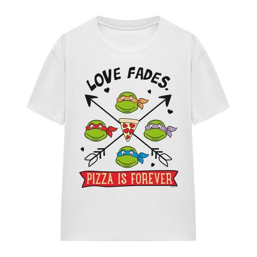 Front - Teenage Mutant Ninja Turtles Unisex Adult Pizza Is Forever T-Shirt
