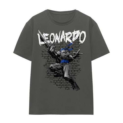 Front - Teenage Mutant Ninja Turtles Unisex Adult Leonardo T-Shirt