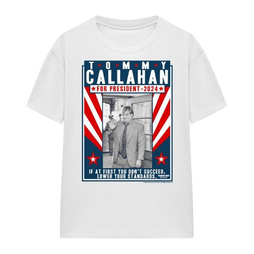 Front - Tommy Boy Unisex Adult Callahan For President 2024 Lower Your Standards T-Shirt