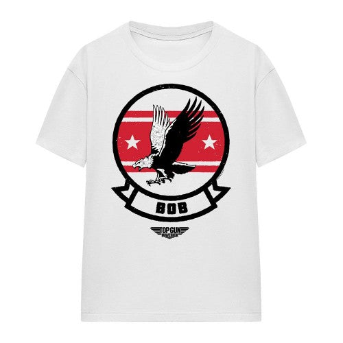 Front - Top Gun Unisex Adult Bob Logo T-Shirt