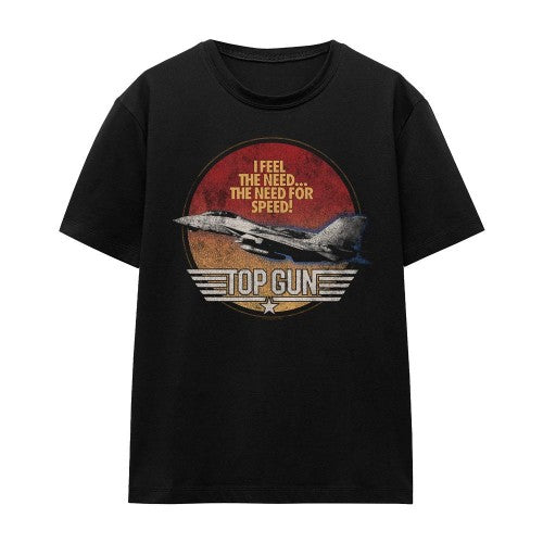 Front - Top Gun Unisex Adult Fighter T-Shirt
