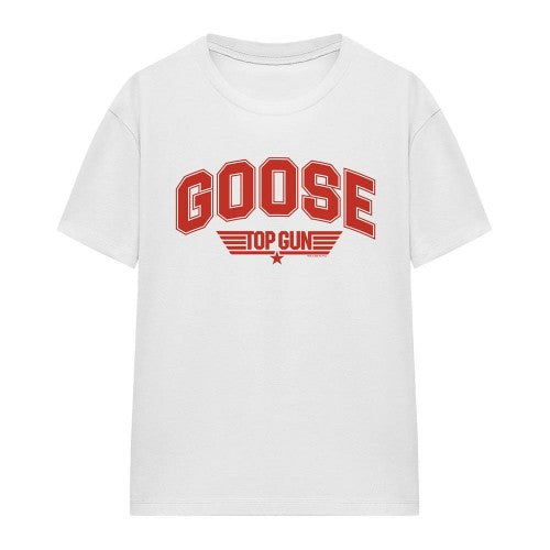Front - Top Gun Unisex Adult Goose Varsity T-Shirt