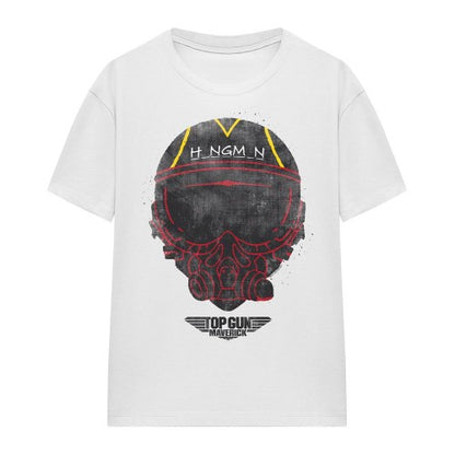 Front - Top Gun Unisex Adult Hangman Helmet T-Shirt
