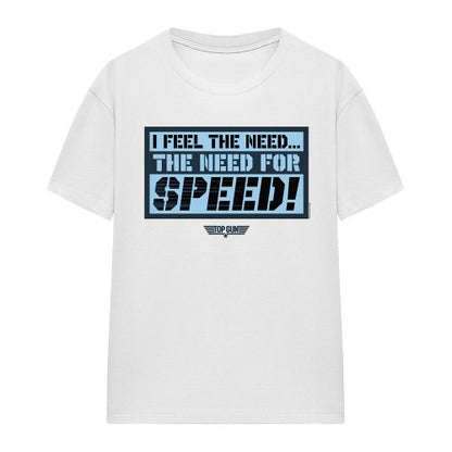 Front - Top Gun Unisex Adult I Feel The Need T-Shirt