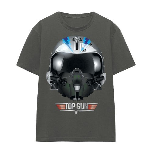 Front - Top Gun Unisex Adult Iceman Helmet T-Shirt