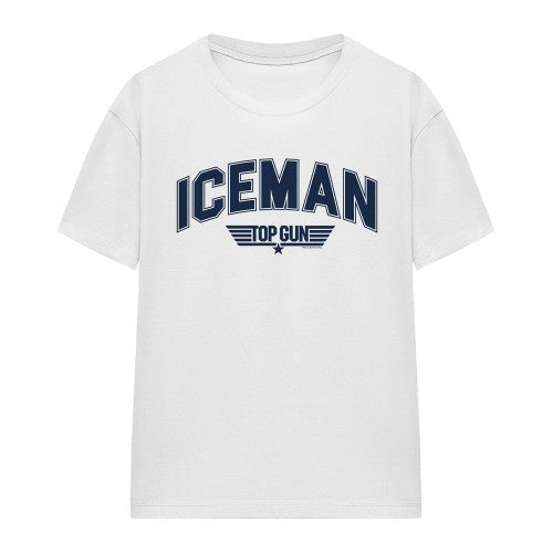 Front - Top Gun Unisex Adult Iceman Varsity T-Shirt