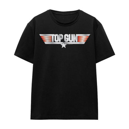 Front - Top Gun Unisex Adult Logo T-Shirt