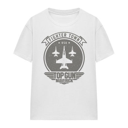Front - Top Gun: Maverick, Top Gun: Maverick Unisex Adult Fighter Town T-Shirt