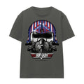 Front - Top Gun Unisex Adult Maverick Helmet T-Shirt