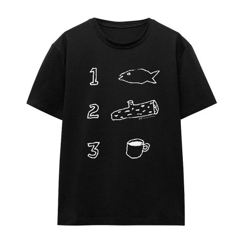 Front - Twin Peaks Unisex Adult Coffee Log Fish T-Shirt