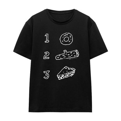 Front - Twin Peaks Unisex Adult Pie Log Donut T-Shirt