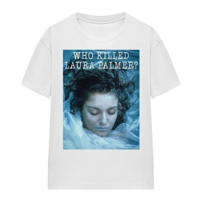Front - Twin Peaks Unisex Adult Who Killed Laura T-Shirt
