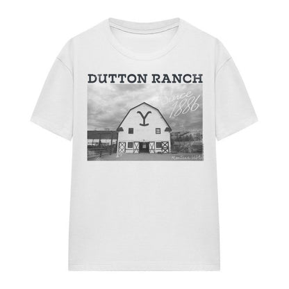 Front - Yellowstone Unisex Adult Dutton Barn T-Shirt