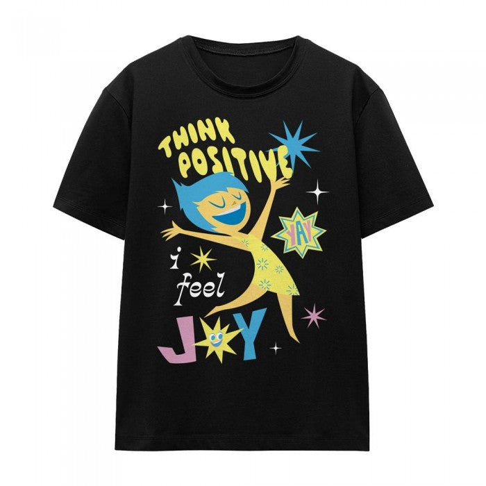Front - Inside Out 2 Unisex Adult Think Positive Joy T-Shirt