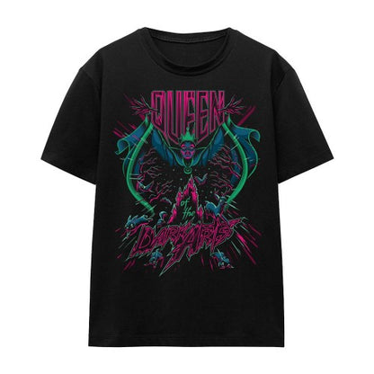 Front - Disney Villains Unisex Adult Queen Of The Dark Arts T-Shirt