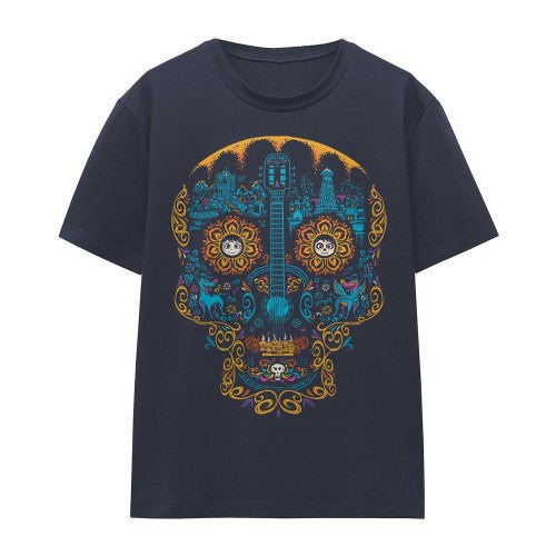 Front - The Nightmare Before Christmas Unisex Adult Monster Jack Sally Drawing T-Shirt