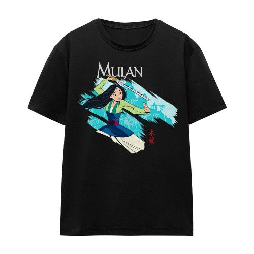 Front - Mulan Unisex Adult Sword In The Wind T-Shirt