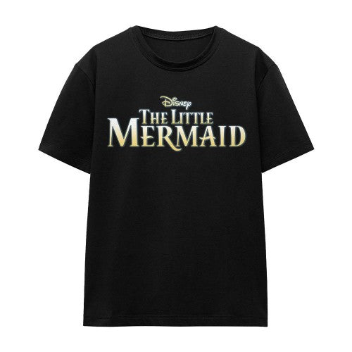 Front - The Little Mermaid Unisex Adult Logo T-Shirt