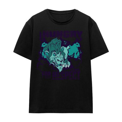 Front - Disney Villains Unisex Adult Hungry For Respect Scar T-Shirt
