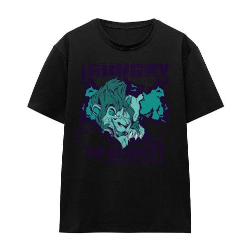 Front - Disney Villains Unisex Adult Hungry For Respect Scar T-Shirt