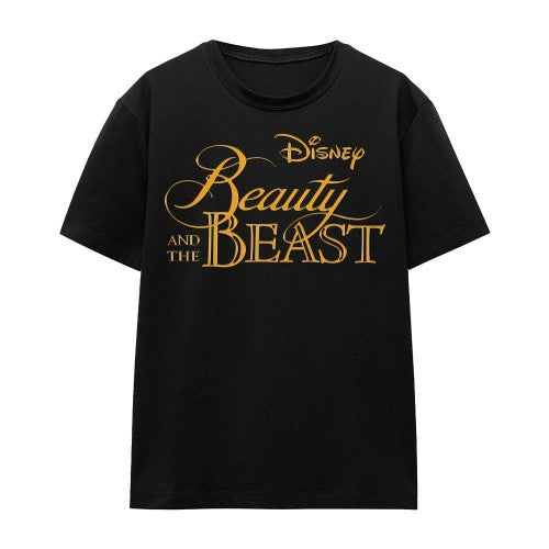 Front - Beauty And The Beast Unisex Adult Logo T-Shirt