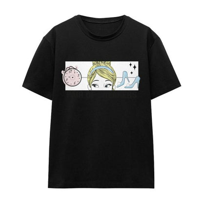 Front - Cinderella Unisex Adult Dreaming Of Comfy Sneakers T-Shirt