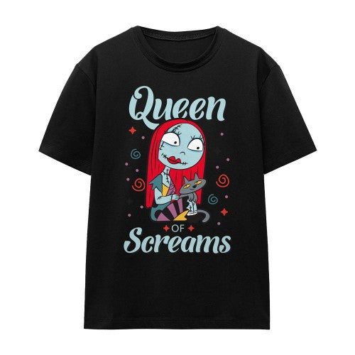 Front - The Nightmare Before Christmas Unisex Adult Queen Sally T-Shirt