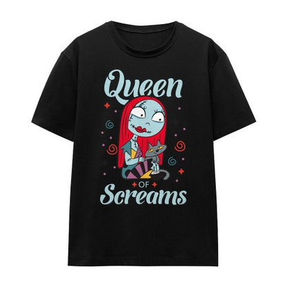 Front - The Nightmare Before Christmas Unisex Adult Queen Sally T-Shirt