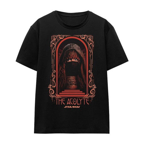 Front - Star Wars: The Acolyte Unisex Adult Art Deco Masked T-Shirt