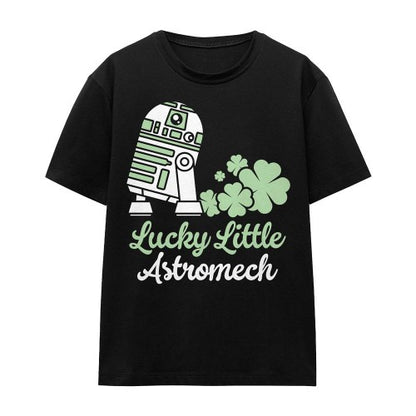 Front - Star Wars Unisex Adult Lucky Astromech St Patricks Day T-Shirt