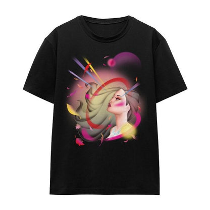 Front - Pocahontas Unisex Adult Airbrush T-Shirt