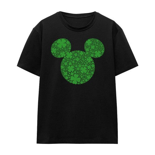 Front - Disney Unisex Adult Shamrock Ears Mickey Mouse St Patricks Day T-Shirt
