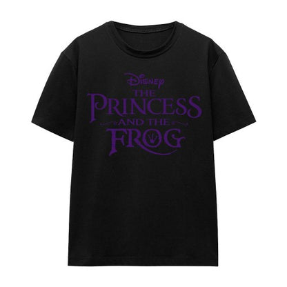 Front - The Princess and the Frog Unisex Adult Logo T-Shirt