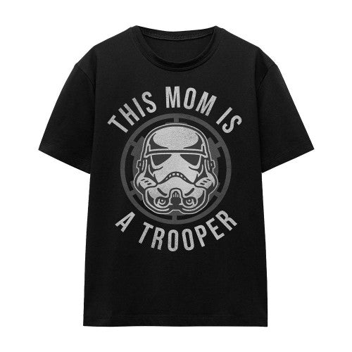 Front - Star Wars Unisex Adult Mom Is A Trooper Mothers Day T-Shirt