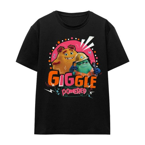 Front - Monsters at Work Unisex Adult Giggle Powered Val & Cutter T-Shirt