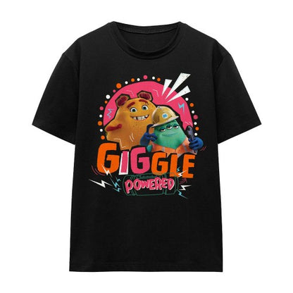 Front - Monsters at Work Unisex Adult Giggle Powered Val & Cutter T-Shirt