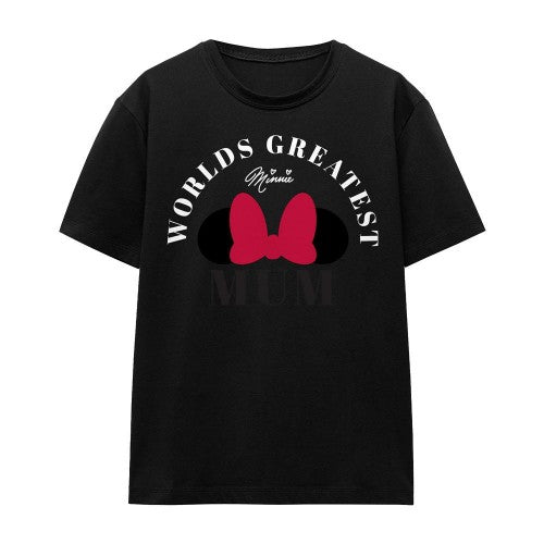 Front - Minnie Mouse Unisex Adult World´s Greatest Mum Mothers Day T-Shirt