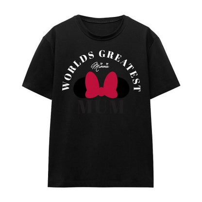 Front - Minnie Mouse Unisex Adult World´s Greatest Mum Mothers Day T-Shirt