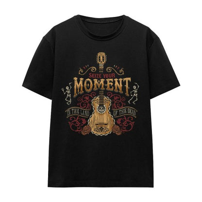 Front - Coco Unisex Adult Seize Your Moment In The Land Of The Dead T-Shirt